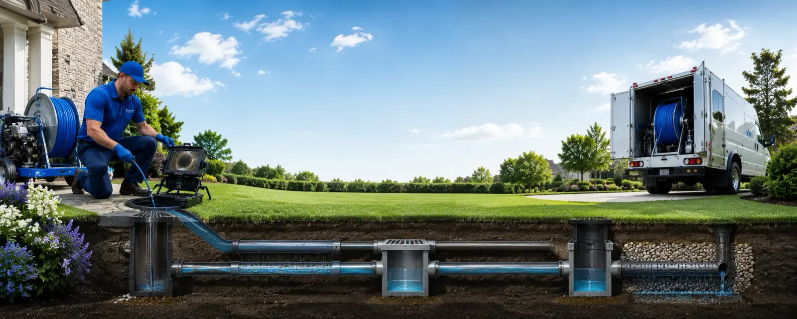 Outdoor drain cleaning information for Walnut Hill, IL